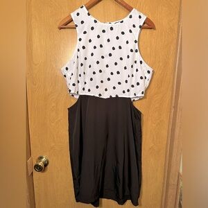 Hurley black and white cut out junior size large dress